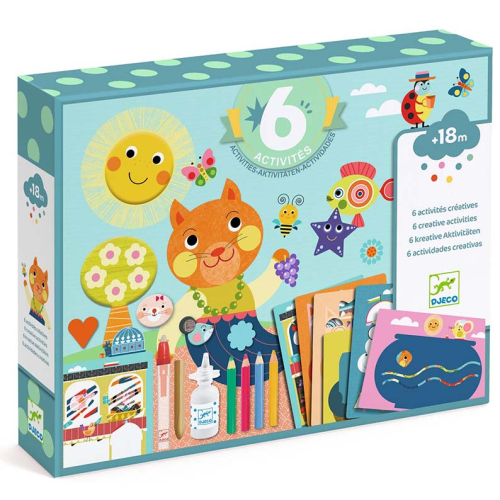 Kit ATTIVITÀ CREATIVE - Il gatto e i suoi amici - 6 attività