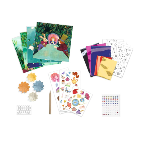 Kit creativo - Quadretti da decorare - Il paese delle meraviglie