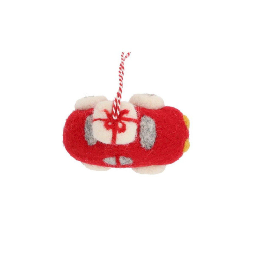 Decorazione Natalizia Macchinina Rossa