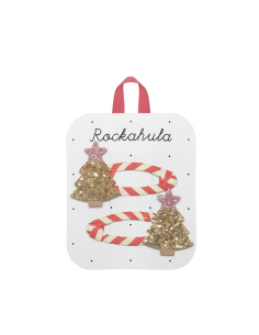 Clips per Capelli - Stripy Christmas Tree