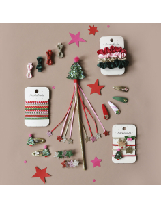 Clip per capelli a fiocco - Jolly Christmas Mini fiocchi 2