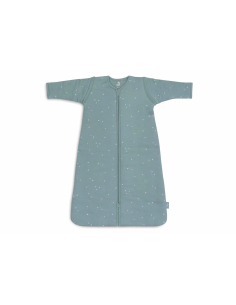 Sacco Nanna Invernale (tog 3.5 - 2.5) con Maniche Removibili 70 cm - Twinkling - Sea Green