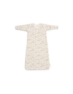 Sacco Nanna Invernale (tog 3.5 - 2.5) con Maniche Removibili 70 cm - Animals - Nougat