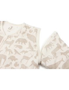 Sacco Nanna Invernale (tog 3.5 - 2.5) con Maniche Removibili 70 cm - Animals - Nougat 2