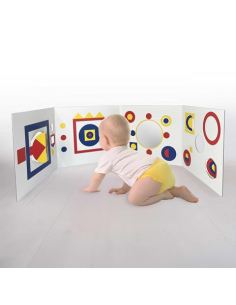 Toc toc libro a alto contrasto per neonato - edizione colori primari 2