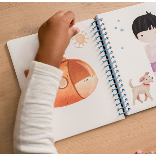 Dress me up - Libro creativo con stickers riposizionabili - Jim & Friends