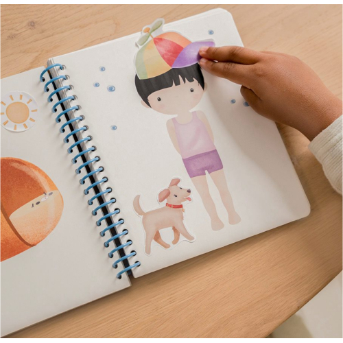 Dress me up - Libro creativo con stickers riposizionabili - Jim & Friends