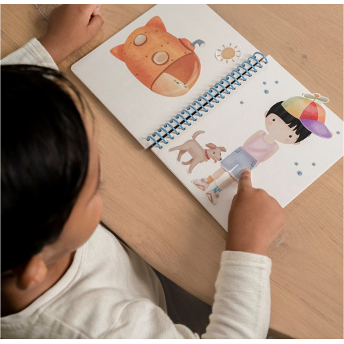 Dress me up - Libro creativo con stickers riposizionabili - Jim & Friends