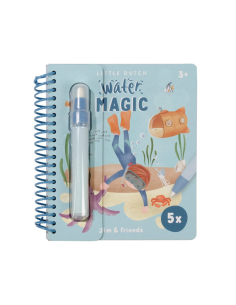 Libro magico da colorare con pennello acqua - Jim & Friends