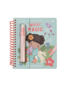 Libro magico da colorare con pennello acqua - Rosa & Friends
