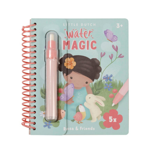 Libro magico da colorare con pennello acqua - Rosa & Friends