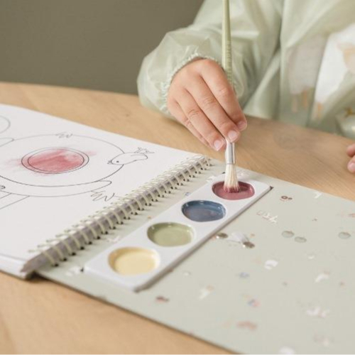 Album da colorare con acquerelli - Little Farm