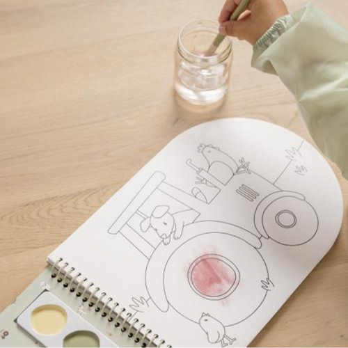 Album da colorare con acquerelli - Little Farm