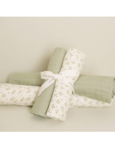 Swaddle 120x120 cm - Blueberry Leaves 2