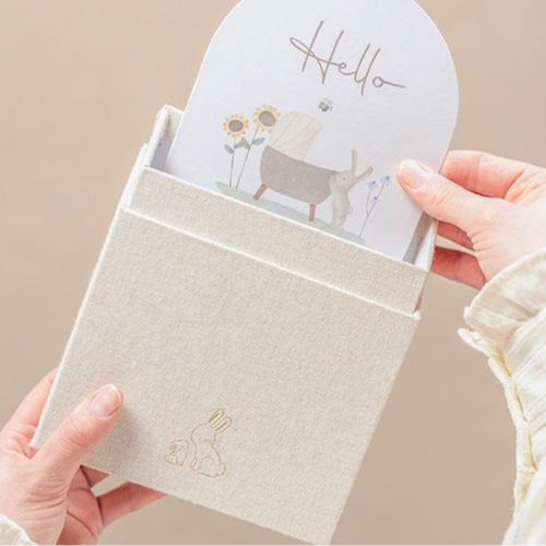 Baby Milestone Carte Baby Bunny