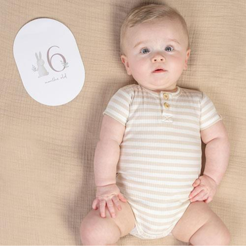 Baby Milestone Carte Baby Bunny