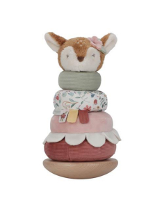 Anelli impilabili legno e peluche - Fairy Garden