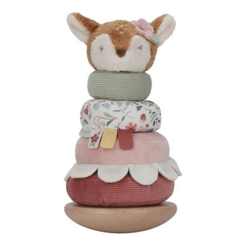 Anelli impilabili legno e peluche - Fairy Garden