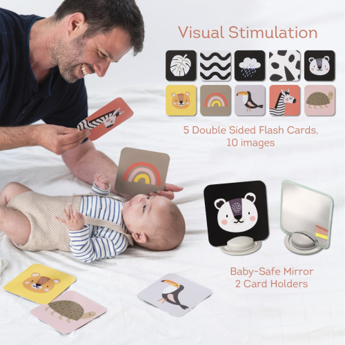 Kit di sviluppo e gioco per neonati - Tummy Time e colori ad alto contrasto Kit di sviluppo e gioco per neonati - Tummy Time e colori ad alto contrasto