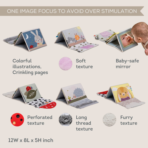 Tummy Time Book sensoriale - Bunny