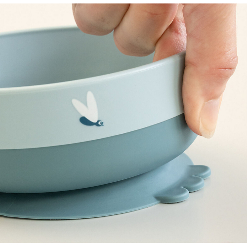 Set Pappa Foodie - Ciotola Tazza e Cucchiaio - Elphee - Blu - 100% PP Alimentare