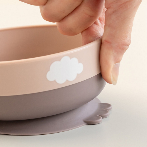 Set Pappa Foodie - Ciotola Tazza e Cucchiaio - Happy Clouds - Rosa Cipria - 100% PP Alimentare Set Pappa Foodie - Ciotola Tazza e Cucchiaio - Happy Clouds - Rosa Cipria - 100% PP Alimentare