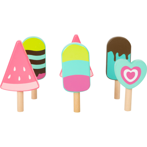 Carretto dei gelati con gelati componibili in legno