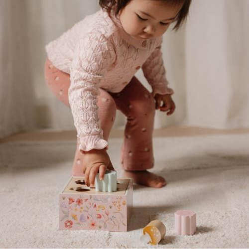 Shape sorter - cubotto con forme ad incastro - Fairy Garden