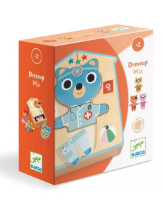 Scatolina Puzzle in legno - DRESSUP MIX 2