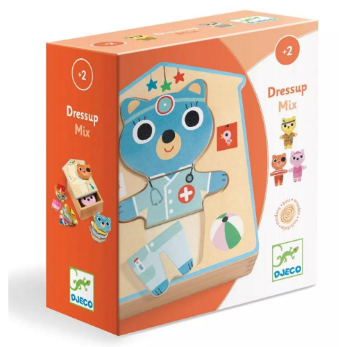 Scatolina Puzzle in legno - DRESSUP MIX