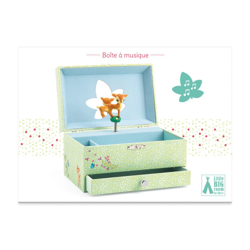 Carillon con cofanetto porta gioie - CANZONE DEL CERBIATTO