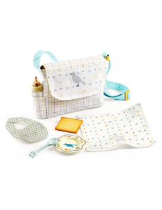 BORSA con ACCESSORI per la pappa delle bambole
