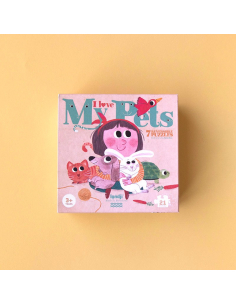 7 Puzzle reversivbile -  I Love My Pets