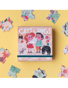 Cats & Dogs - Puzzle reversibile pocket