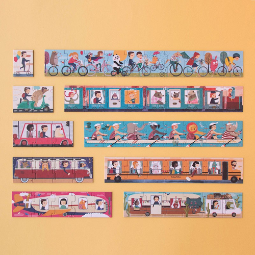 Puzzles Viaggiatori - 10 puzzles in 1 - PROGRESSIVO