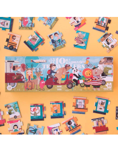 Puzzles Viaggiatori - 10 puzzles in 1 - PROGRESSIVO