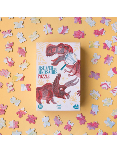 Puzzle alla scoperta dei Dinosauri - 200 pz + lenti