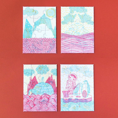 Puzzle gioco - Dans l'igloo - 4in 1