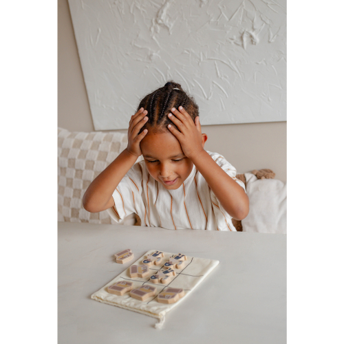 Gioco del tris in legno portabile - Pirata