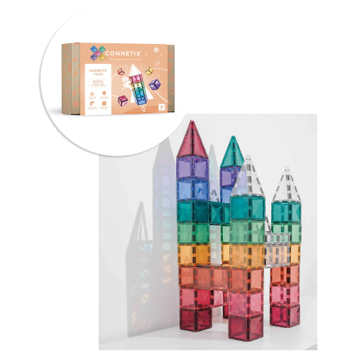 Connetix - 40 Pezzi - Piccole e Grandi - Pastello