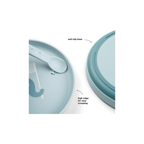 Piatto Piano Foodie - Elphee Blu - 100% PP Alimentare Piatto Piano Foodie - Elphee Blu - 100% PP Alimentare