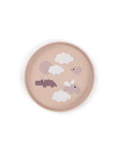 Piatto Piano - Happy Clouds Cipria - 100% PP Alimentare
