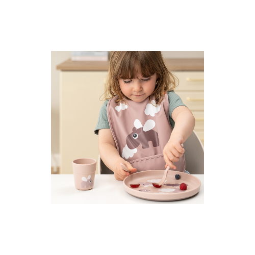 Piatto Piano - Happy Clouds Cipria - 100% PP Alimentare