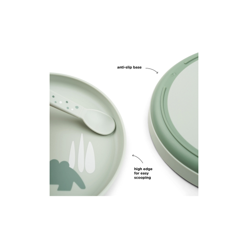 Piatto Piano Foodie - Croco Verde - 100% PP Alimentare