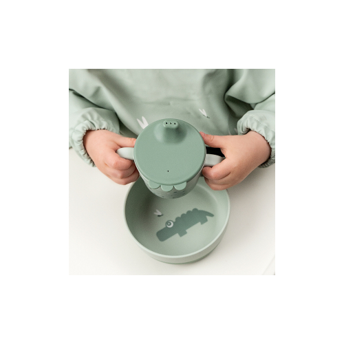 Tazza con Beccuccio - Happy Dots Verde - 100% PP Alimentare