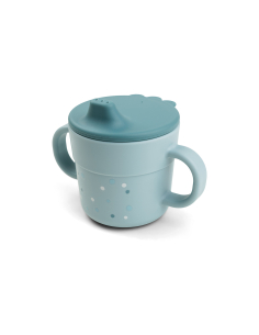 Tazza con Beccuccio - Happy Dots Blu - 100% PP Alimentare