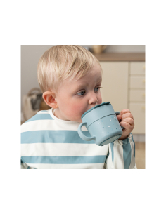 Tazza con Beccuccio - Happy Dots Blu - 100% PP Alimentare 2