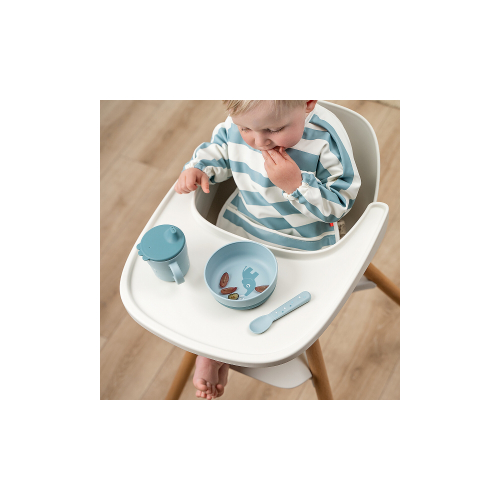 Tazza con Beccuccio - Happy Dots Blu - 100% PP Alimentare