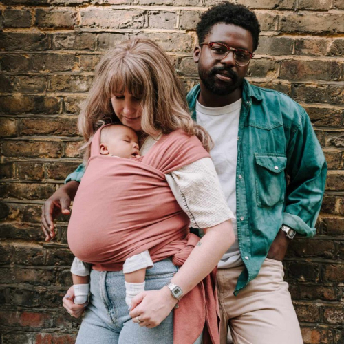 Fascia elastica portabebè Boba - Dusty Pink