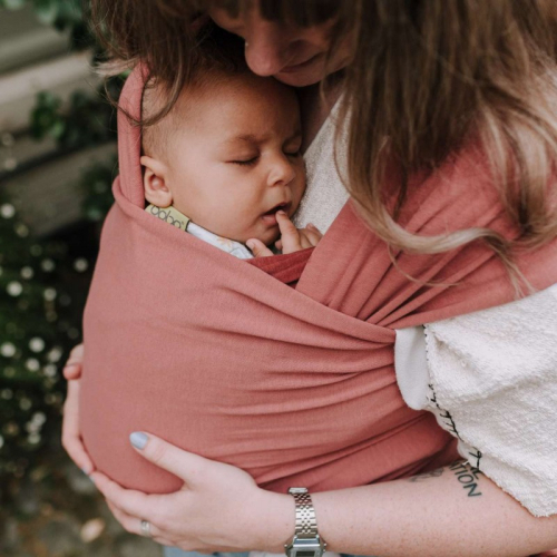 Fascia elastica portabebè Boba - Dusty Pink